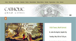 Desktop Screenshot of catholicquadcities.org